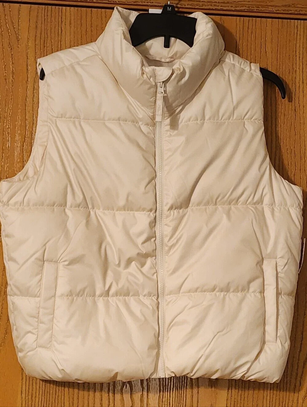 Old Navy Off White Water-Resistant Puffer Vest Girls Size XXL Plus (NWT)